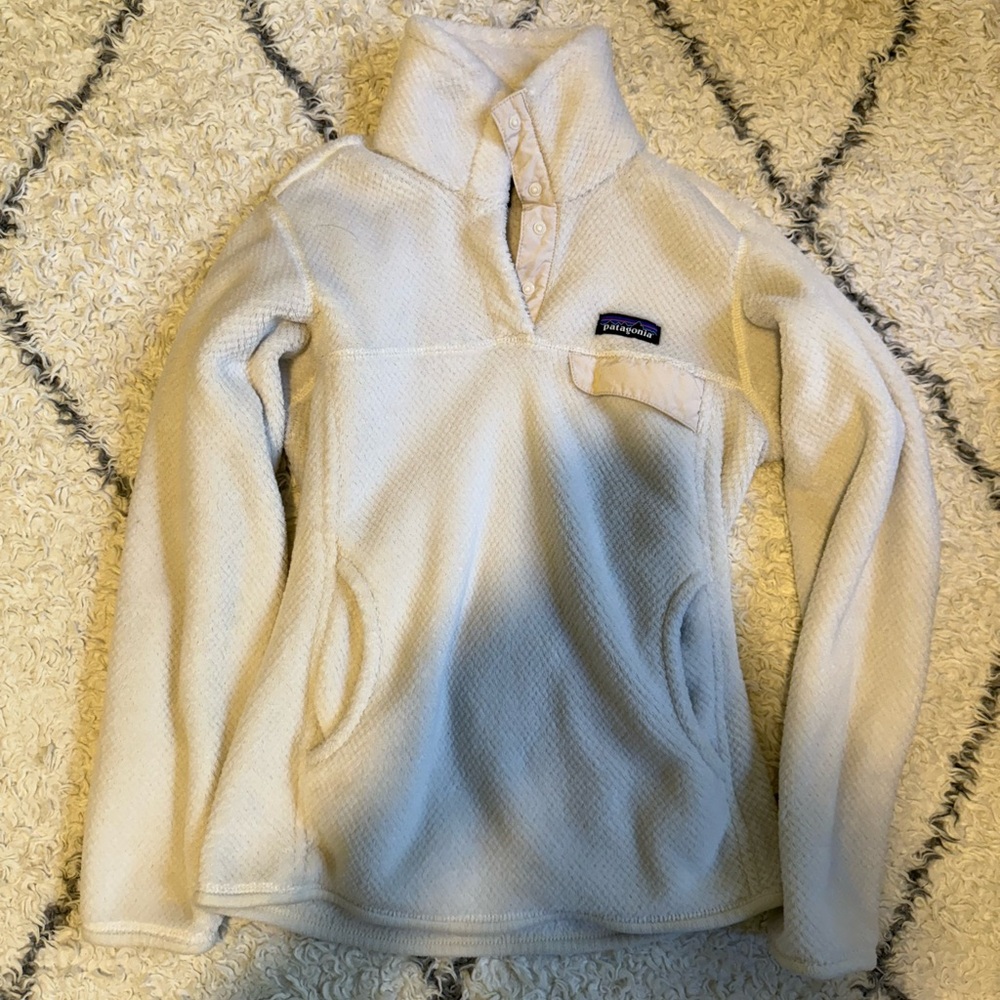 Patagonia Off-White Fleece Jacket